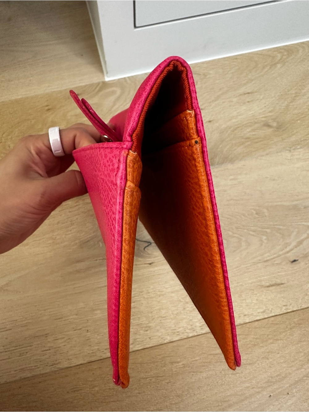 Neiman Marcus Pink passport wallet clutch | passport holder - Picture 9 of 10